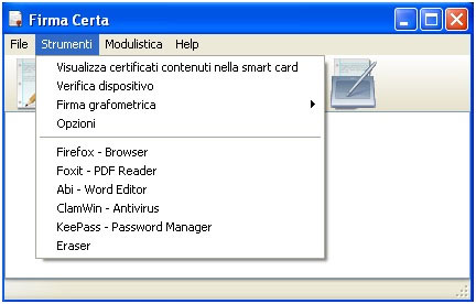 Download del software di ripristino Token Usb FirmaCerta Portable: